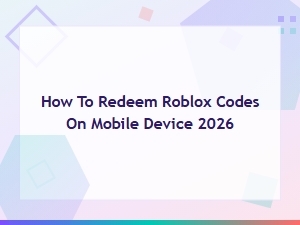 How to Redeem Roblox Codes on Mobile Device 2026 Step-by-Step Guide