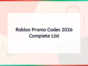 Roblox Promo Codes 2026 Complete List – Free Items & Accessories