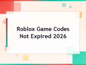 Roblox Game Codes Not Expired 2026 – Active Free Rewards